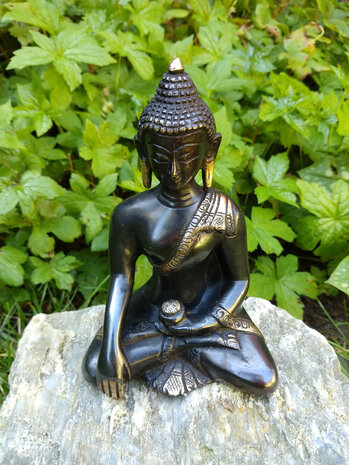 Boeddha 15 cm. "touching the earth" -aanbieding